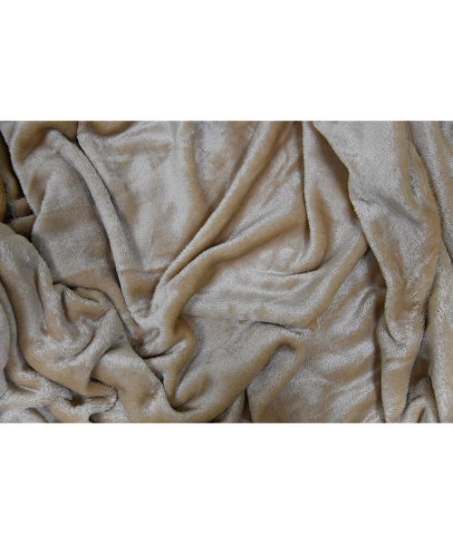 بطانية دافاية مايكروفايبر فائقة النعومة خفيفة الوزن ساده من مينترا - ذهبي 130×180 سم