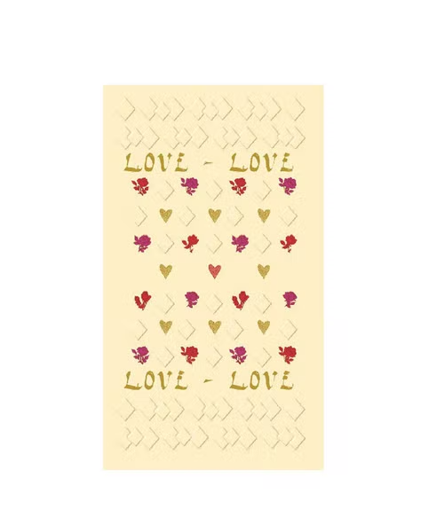 بطاقة معايدة بطبعة قلب ولوف من إيديتور - متعدد الألوان