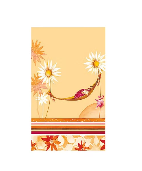 بطاقة معايدة بطبعة وردة من إيديتور - متعدد الألوان