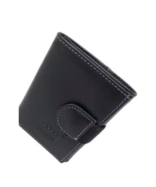 Mont Blanc Genuine Leather Capsule Wallet For Men - Black