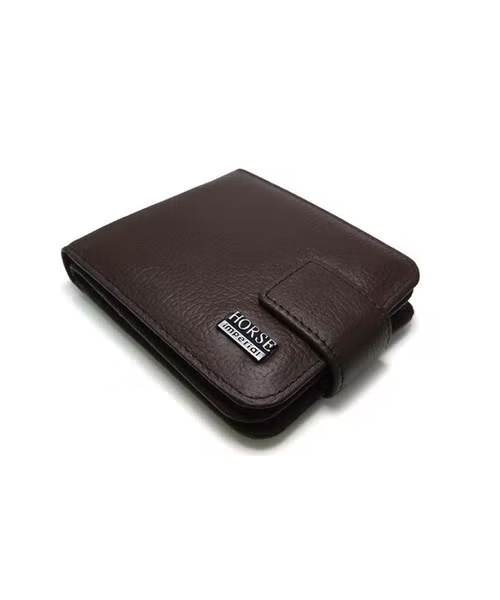 Imperial Horse Pockets Casual Leather Capsule Wallet For Men - Brown