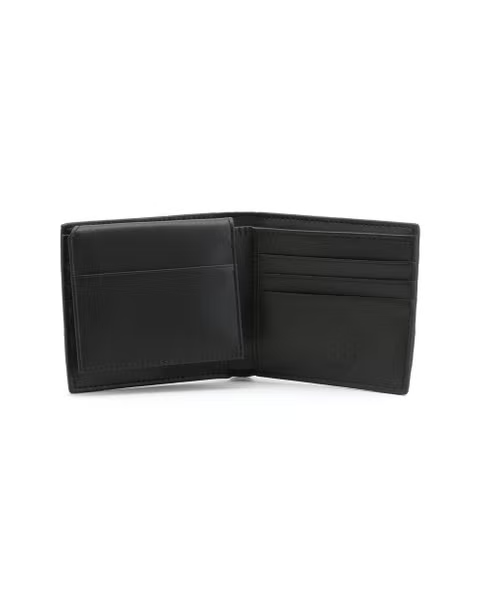 محفظة جلد متعددة الجيوب بلوجو للرجال من جيس - اسود 