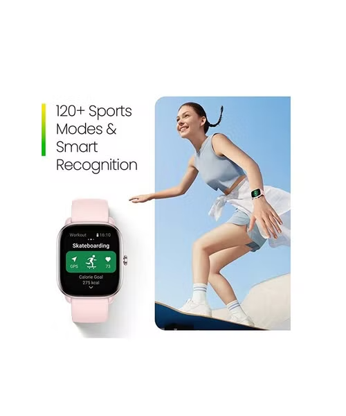 Amazfit GTS 4 Mini Smart Watch Alexa Built-in GPS Fitness Tracker Heart Rate Blood Oxygen  - Pink