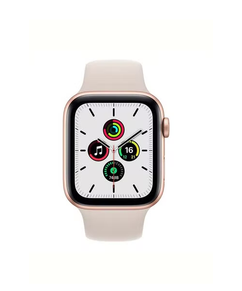 Apple Smart Watch GPS 44mm Aluminium Case Watch SE 2021 With Starlight Sport Band Starlight - Gold Rose