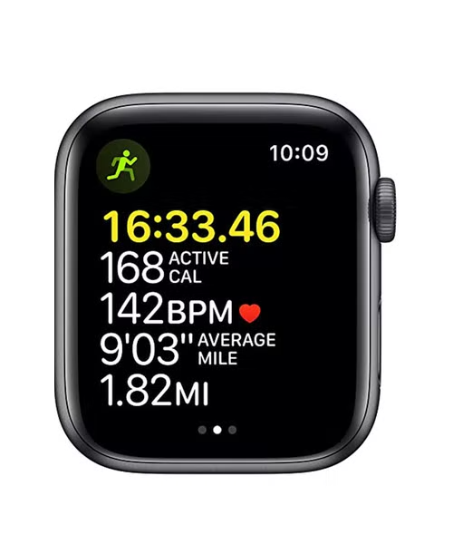 Apple Smart Watch SE- 44mm GPS Aluminium Case with Sport Band Midnight - Black