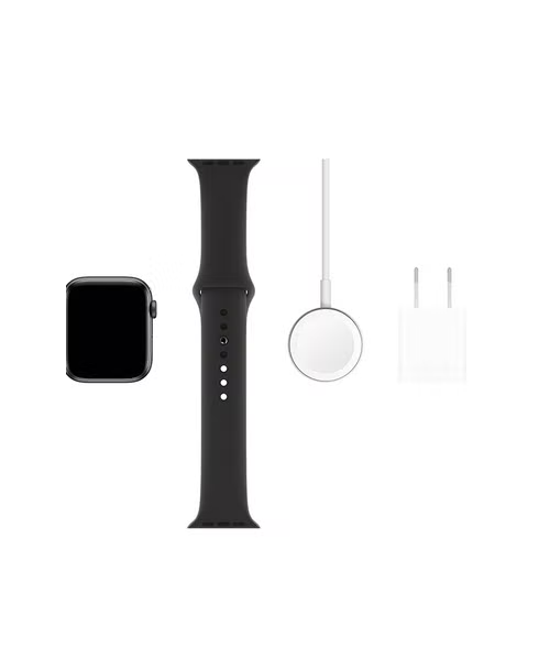 Apple Smart Watch Series 5 GPS Cellular Space Aluminum Case With Sport Band 44mm - Black