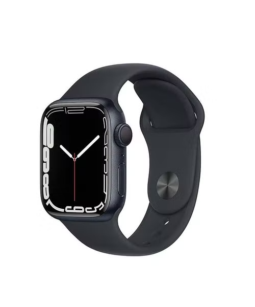 Apple Smart Watch Series 7 GPS 45mm Midnight Aluminium Case With Sport Band - Black