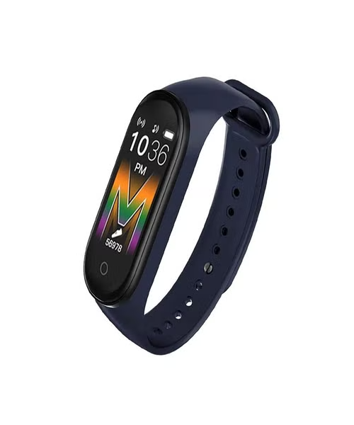 M5 Smart Watch Touch Screen Compatible with Android and Ios - Navy