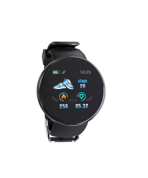 D18 Bluetooth Smart Watch - Black