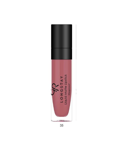 Golden Rose Longstay Liquid Matte Lipstick Kissproof With Vitamin E Avocodo Oil - No 35