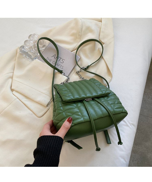 Fashion Backpack Solid For Women - Olive 