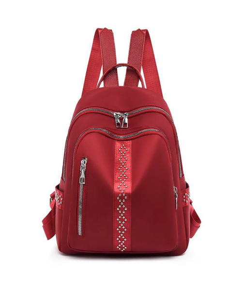 Fashion Backpack Solid For Women - Burgundy