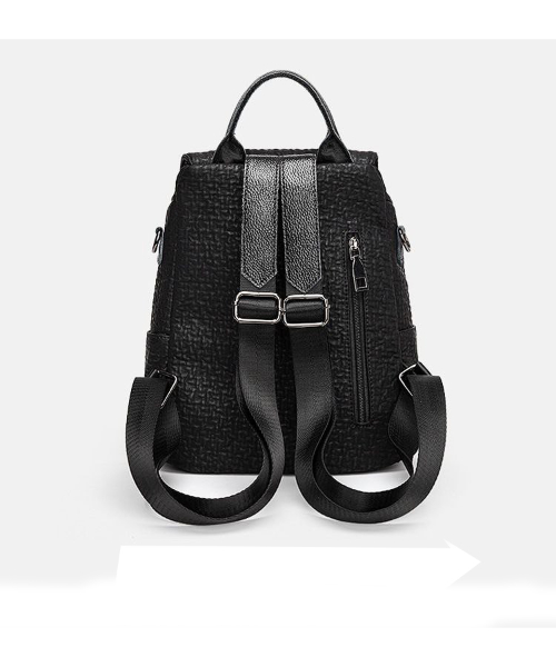 Fashion Backpack Solid For Women - Black