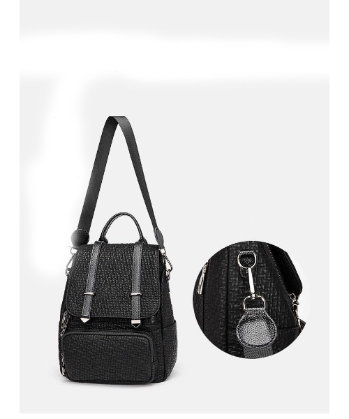 Fashion Backpack Solid For Women - Black