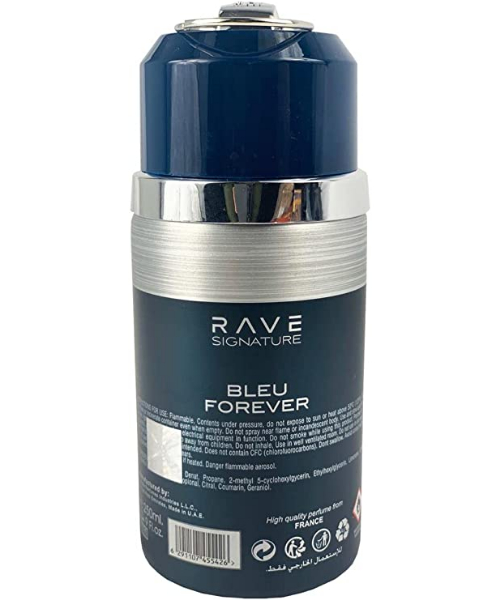 Rave Signature Bleu Forever Perfume Spray For Men - 250ml