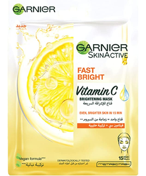 Garnier SkinActive Face Sheet Mask Brightening With Vitamin C