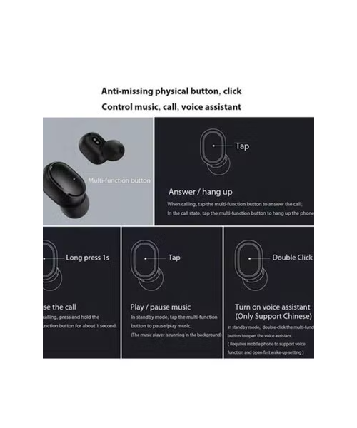 Xiaomi Airdots TWSEJ04LS Wireless In-Ear Earbuds - Black