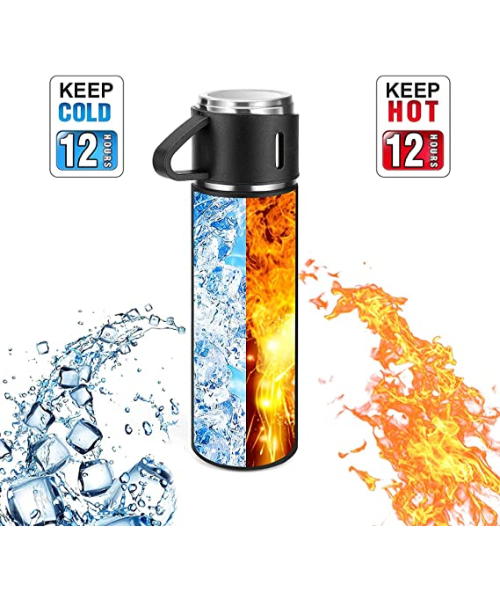 304 Stainless Steel Vaccum Flask - 500ml Thermos Hot Water 304