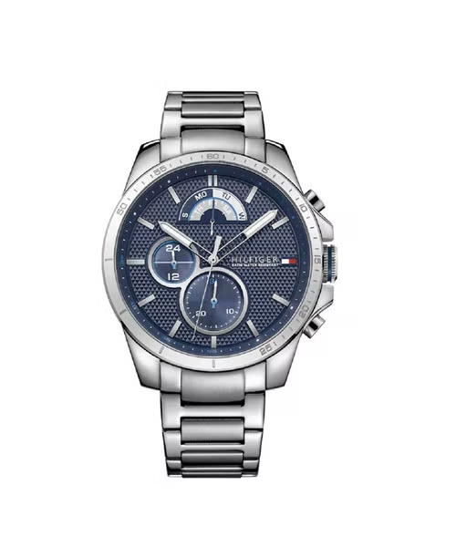For Watch Tommy Sliver Casual 1791348 Hilfiger 46 mm - Steel Stainless Men