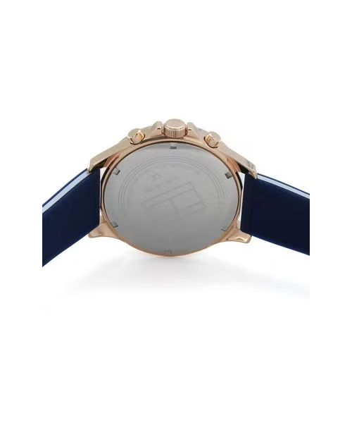 Tommy Hilfiger mm Watch 1791778 - Men For 46 Blue Silicone Casual