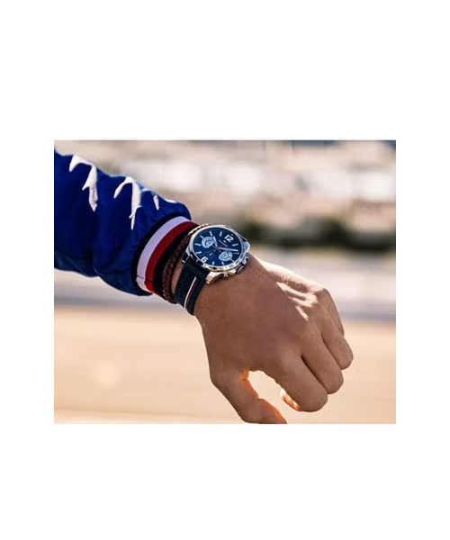 Tommy Hilfiger 1791476 Silicone Casual Watch 46 mm For - Blue