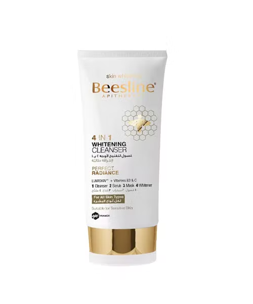 Beesline 4 In 1 Skin Whitening Cleanser Mask Scrub And Mask For All Skin Types 150 Ml