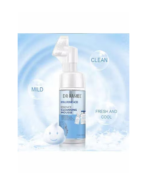 Foaming Mousse Face Wash For All Skin Types Anti-Wrinkle With Hyaluronic Acid Extract From DR. RASHEL 125 Ml