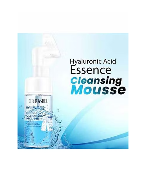Foaming Mousse Face Wash For All Skin Types Anti-Wrinkle With Hyaluronic Acid Extract From DR. RASHEL 125 Ml