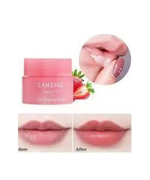 Laneige Lip Sleeping Mask With Shea Butter And Vitamin C Strawberry And Raspberry Scent 3 G