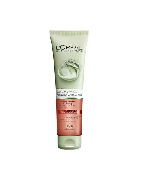 L'Oréal Pure Clay Exfoliating Face Wash With Red Algae 150Ml
