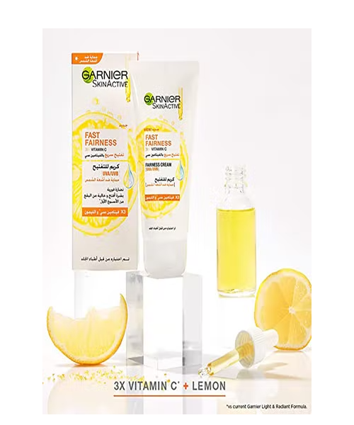 Garnier Rapid Radiance Whitening Day Cream With Uv Protection With Lemon Extract And Vitamin C 50 Ml