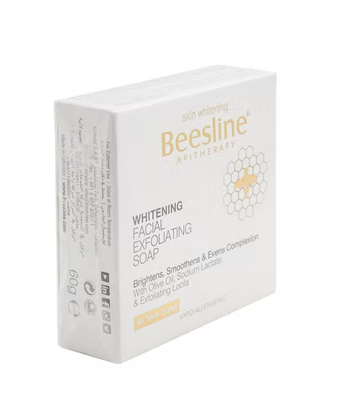 Beesline Whitening Facial Soap For All Skin Types With Beeswax Extract 60 Gm