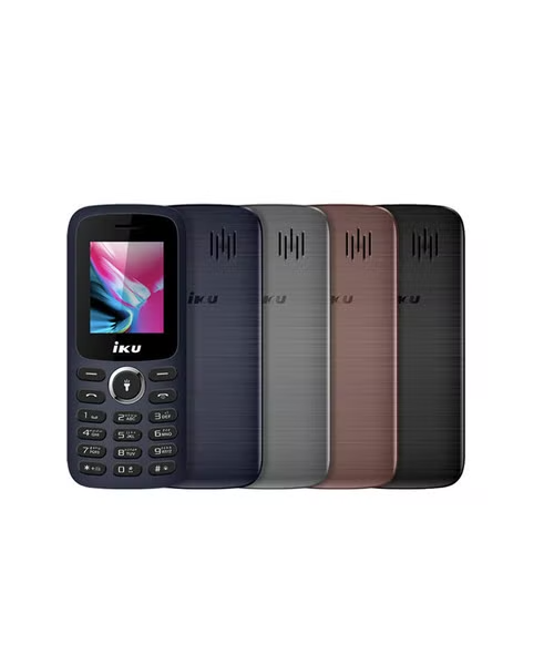 IKU Dual SIM Internal Memory 32 MB Network GSM 1.8 Inch Screen Mobile Phone - Brown S1-mini-Brown