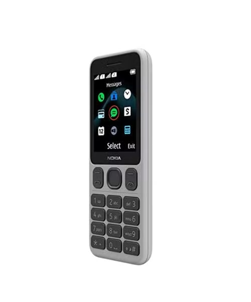 هاتف خلوي بشريحة واحدة 4 ميجابايت شاشة 2.4 انش شبكة جي اس ام من نوكيا - ابيض 125