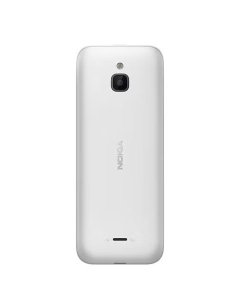 Nokia Dual SIM Internal Memory 4 GB Network 4G LTE 2.4 Inch Screen Mobile Phone - White Nokia 6300