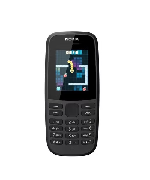 هاتف خلوي بشريحتين و ذاكرة داخلية 4 ميجابايت شاشة 1.8 انش شبكة جي اس ام من نوكيا - اسود Nokia105(2019)Dual4MB4MBBLK
