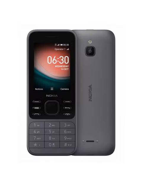 Nokia Dual SIM Internal Memory 4 GB Network 4G LTE 2.4 Inch Screen Mobile Phone - Black 6300
