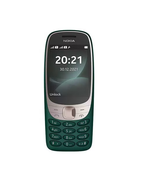 Nokia Dual SIM Internal Memory 16 MB Network GSM 2.8 Inch Screen Mobile Phone - Dark Green 6310-2G8MB Network16MB Networkdrkgreen-ME