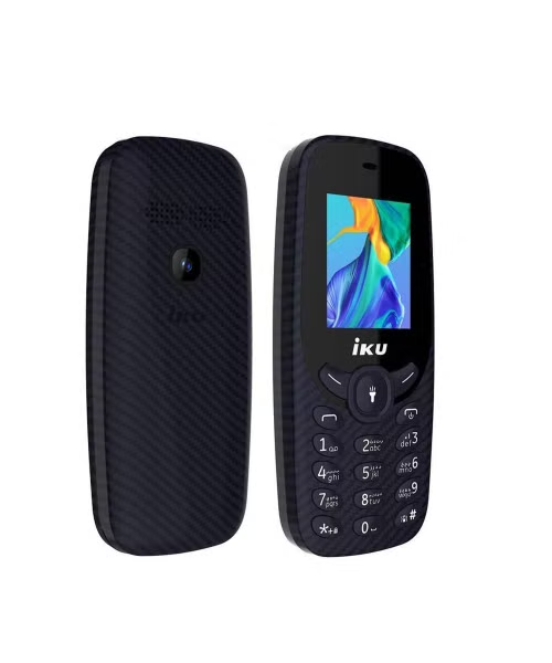 IKU Dual SIM Internal Memory 512 MB Network GSM 1.77 Inch Screen Mobile Phone - Blue V100