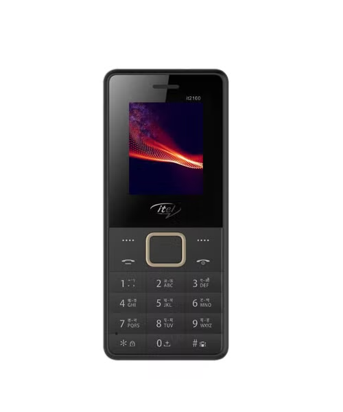 ITEL Dual SIM Internal Memory 4 MB Network GSM 1.77 Inch Screen Mobile Phone - Black it2160 Black