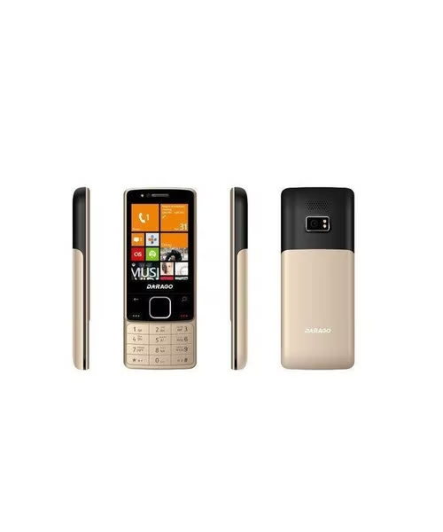 Darago Dual SIM Internal Memory 16 MB Network GSM 2.8 Inch Screen Mobile Phone - Gold F18