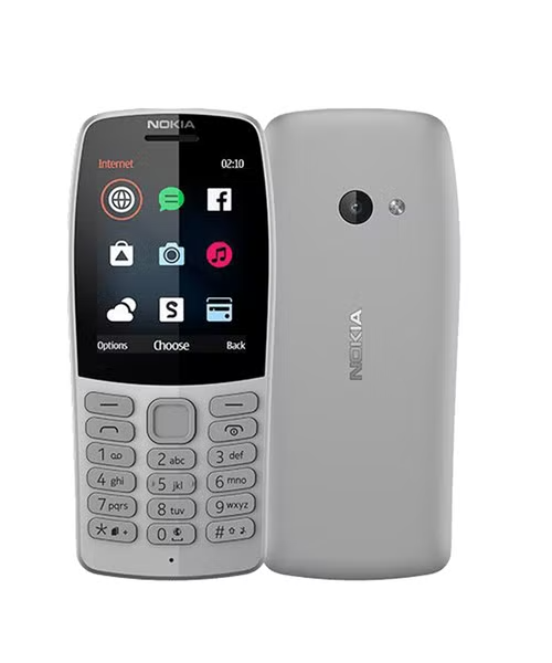 Nokia Dual SIM Internal Memory 16 MB Network GSM 2.4 Inch Screen Mobile Phone - Grey Nokia 210 TA-1139 DS