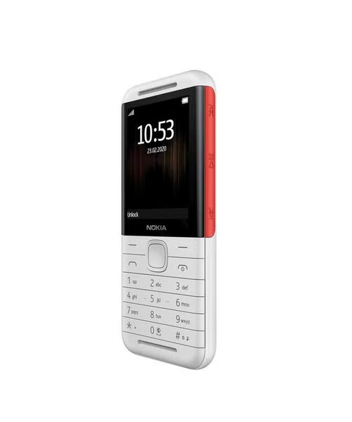 Nokia Dual SIM Internal Memory 16 MB Network GSM 2.4 Inch Screen Mobile Phone - White Red 5310