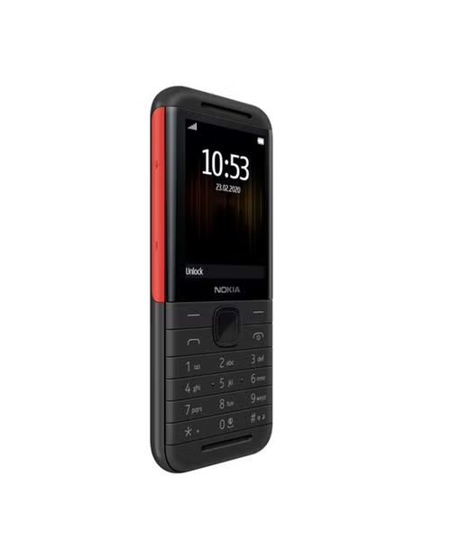 هاتف خلوي بشريحتين و ذاكرة داخلية 16 ميجابايت شاشة 2.4 انش شبكة جي اس ام من نوكيا - اسود احمر 16PISX21A08