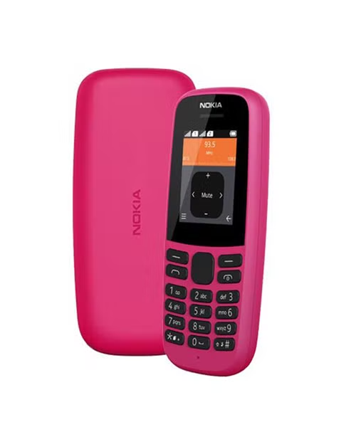 هاتف خلوي بشريحة واحدة 4 ميجابايت شاشة 1.77 انش شبكة جي اس ام من نوكيا - بينك Nokia105(2019)Single4MBPNK