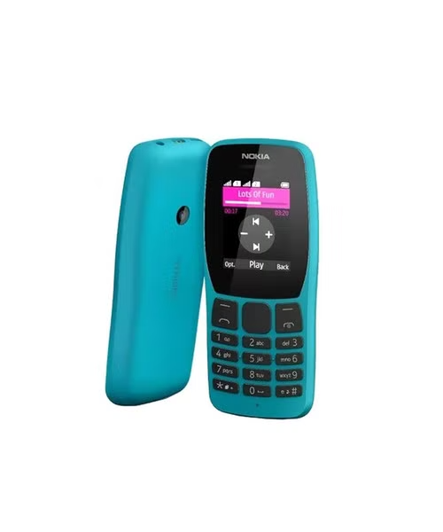 Nokia 110 Dual SIM Internal Memory 4 MB Network GSM 1.77 Inch Screen Mobile Phone - Light Blue 