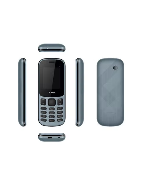 هاتف خلوي بشريحتين و ذاكرة داخلية 32 ميجابايت شاشة 1.5 سم شبكة جي اس ام من لافا - اسود ازرق Lava-E5
