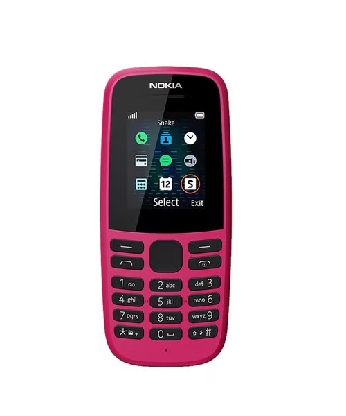 Nokia Single SIM Internal Memory 4 MB Network GSM 1.77 Inch Screen Mobile Phone - Pink Nokia105(2019)Single4MB NetworkPNK