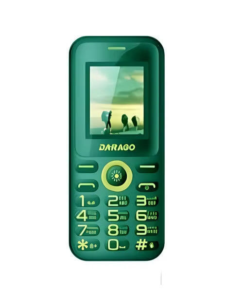 Darago Dual SIM Internal Memory 32 MB Network 2G 1.7 Inch Screen Mobile Phone - Green D30