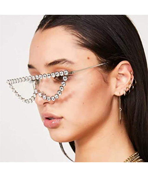 Frame Cat Eye Sunglasses Fashion For Women - White